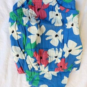 Hanna Andersson Blue Floral Kids Matching Set